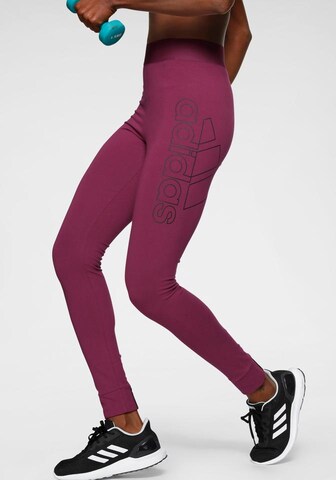 ADIDAS PERFORMANCE Skinny Sportbroek 'Big Bos' in Lila