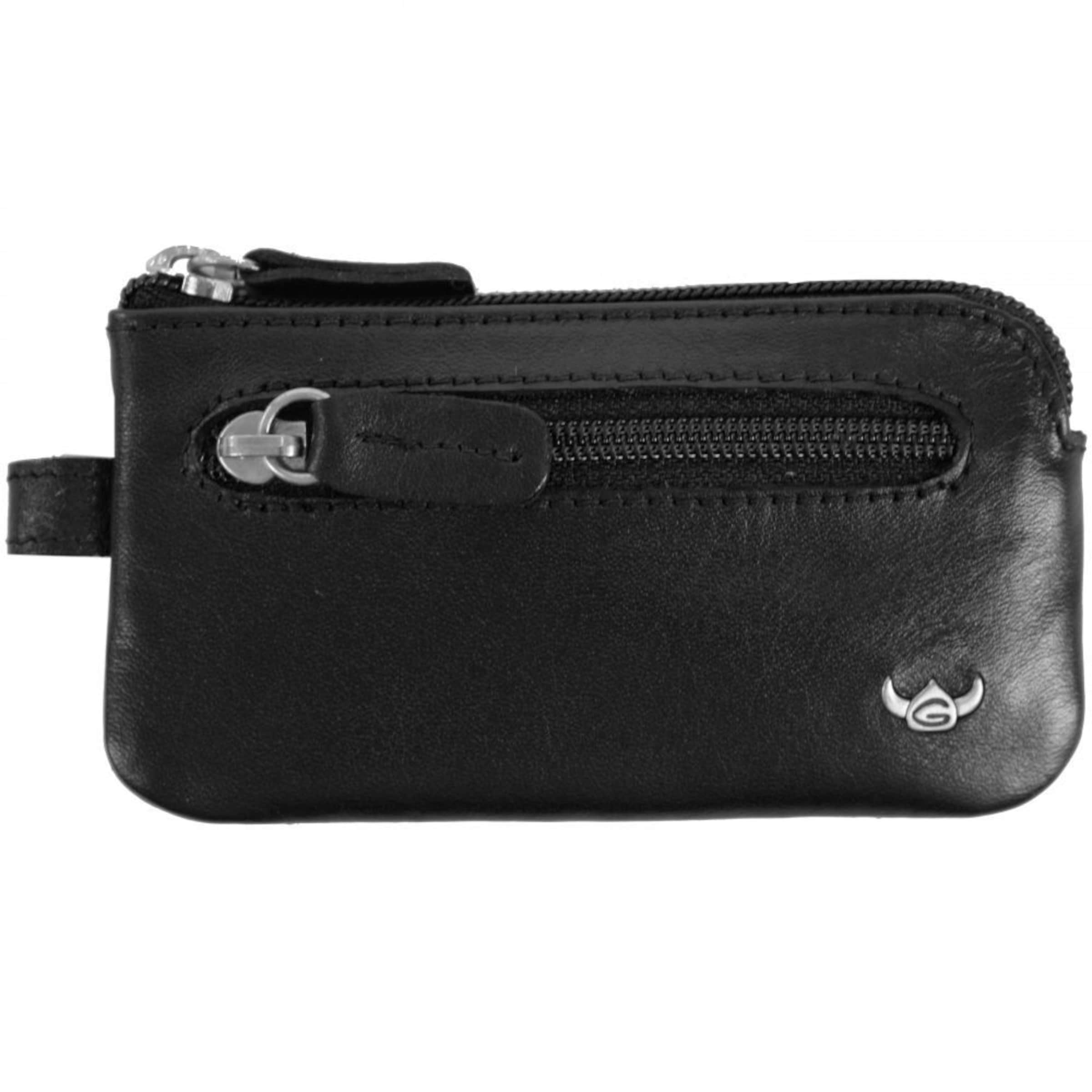 GOLDEN HEAD Key Ring 'Polo' in Black: front