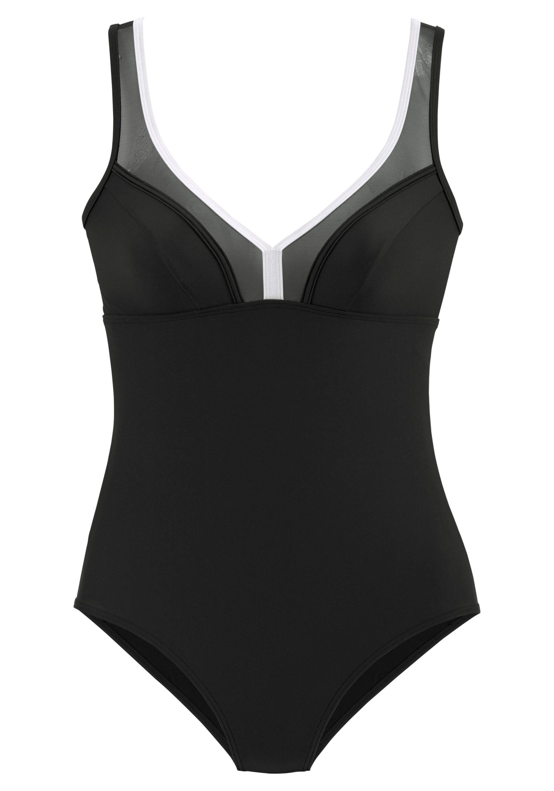 LASCANAJednodijelni kupaći kostim - crna boja: prednji dio