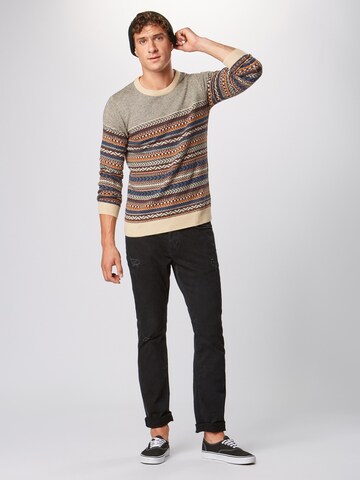Lindbergh Pullover 'Jacquard knit' in Grau