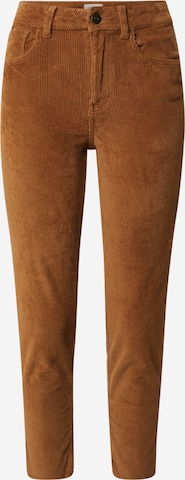 Coupe slim Pantalon ONLY en marron : devant