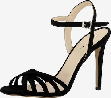 EVITA Strap Sandals 'Eva' in Black: front