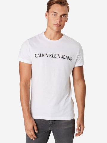 Calvin Klein Jeans Shirt in Weiß: predná strana