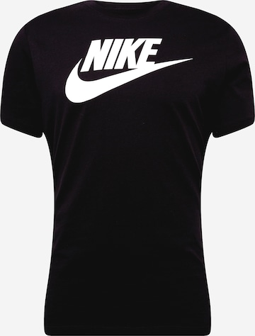 Nike Sportswear Regular Fit T-Shirt 'Icon Futura' in Schwarz: predná strana