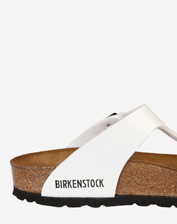 BIRKENSTOCK Σαγιονάρες διχαλωτές 'Gizeh' σε λευκό