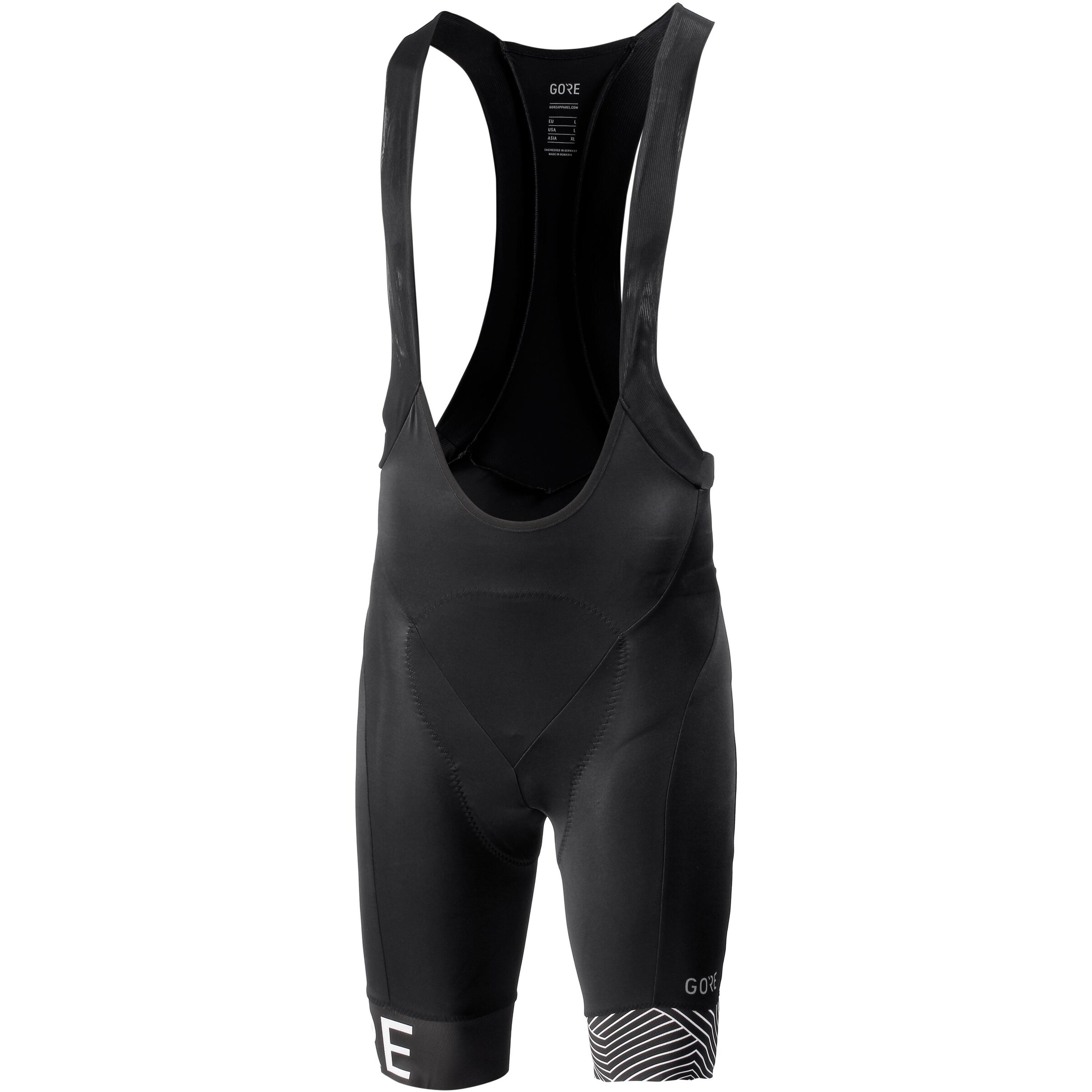 GORE WEAR - Bibtights 'C5 Optiline Kurze Trägerhose' in schwarz