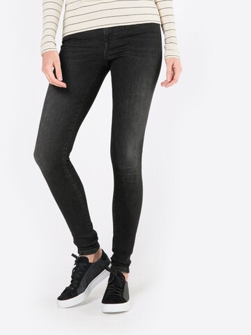 ONLY Skinny Jeans 'Deluxe' in Zwart: voorkant