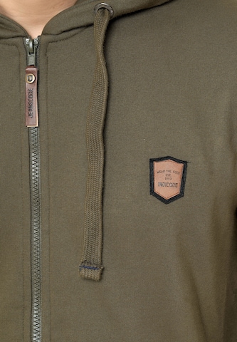 INDICODE JEANS Sweat jacket 'Braidwood' in Green