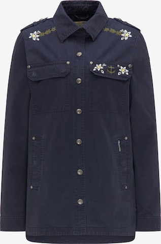 DREIMASTER Between-Season Jacket in Blue: front