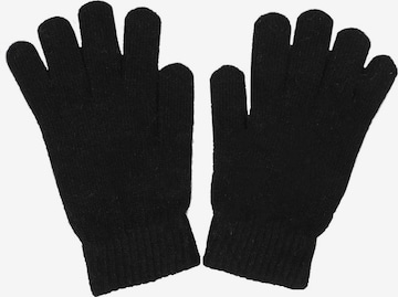 ABOUT YOU Rękawiczki pięciopalczaste 'Anja' w kolorze czarny: przód