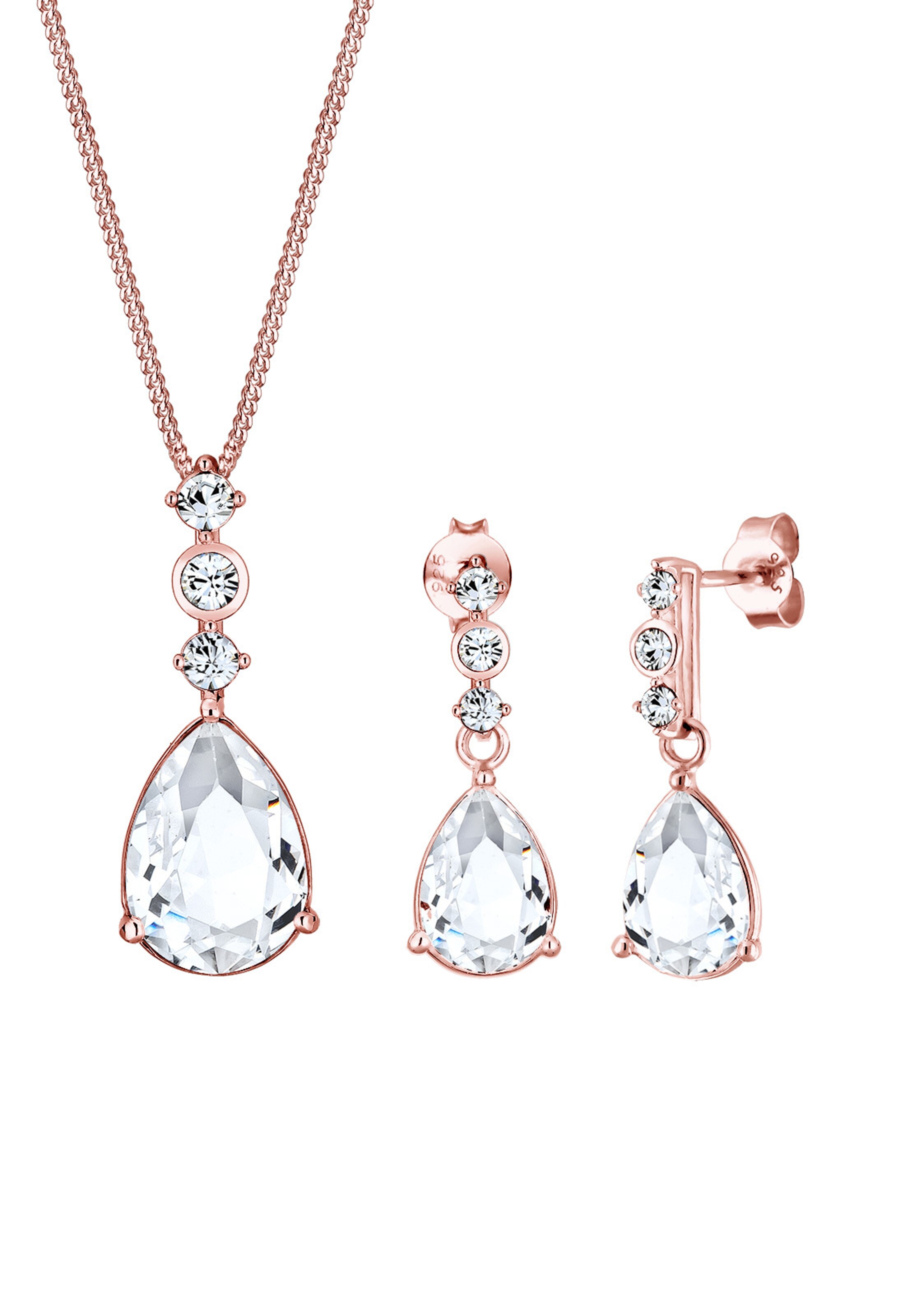 ELLI PREMIUM Sieraden set in Goud: voorkant