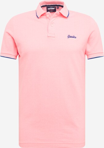 Superdry Poloshirt in Pink: predná strana