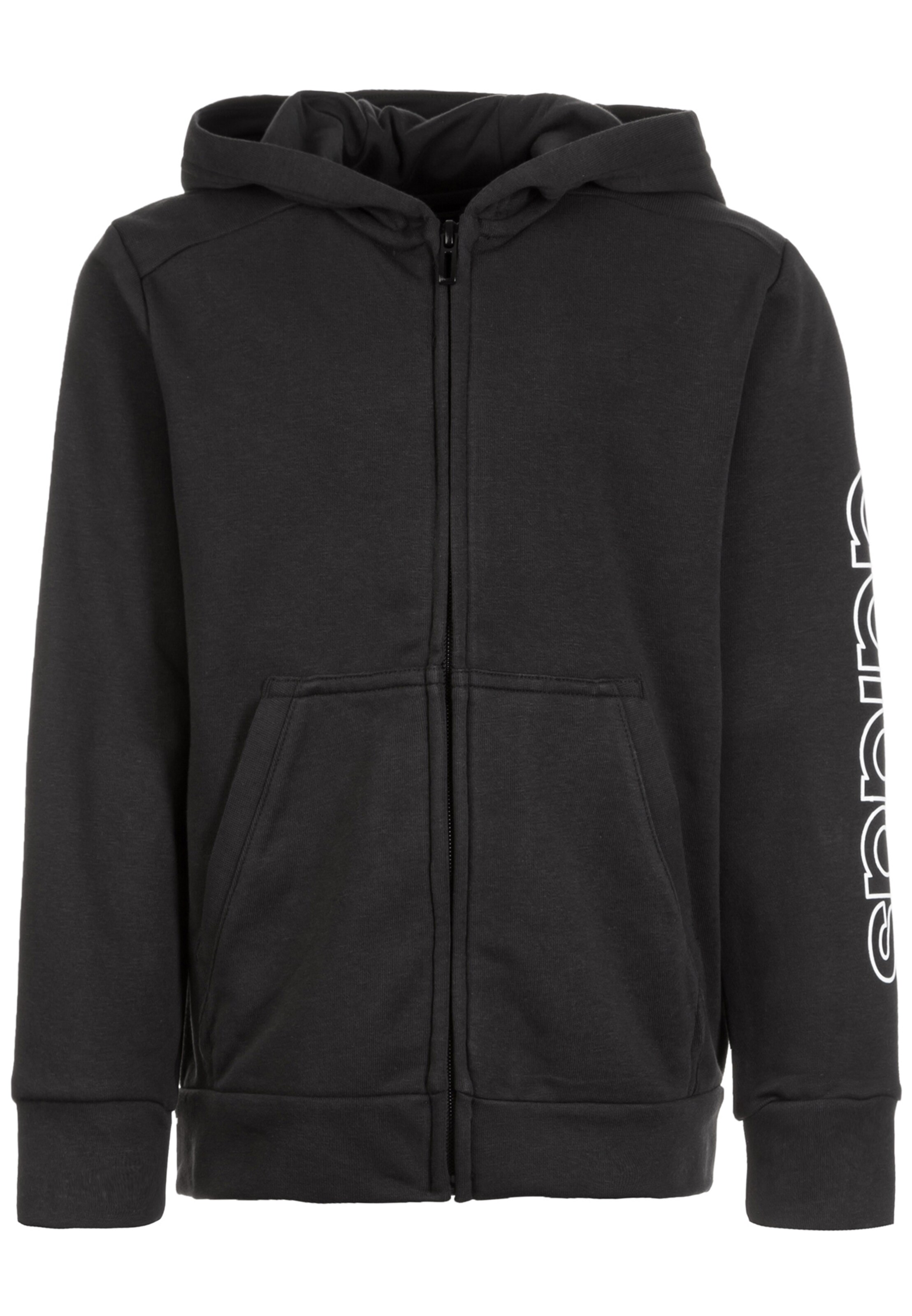 ADIDAS PERFORMANCE - Sportief sweatvest 'Essentials Commercial Linear' in de kleur Zwart