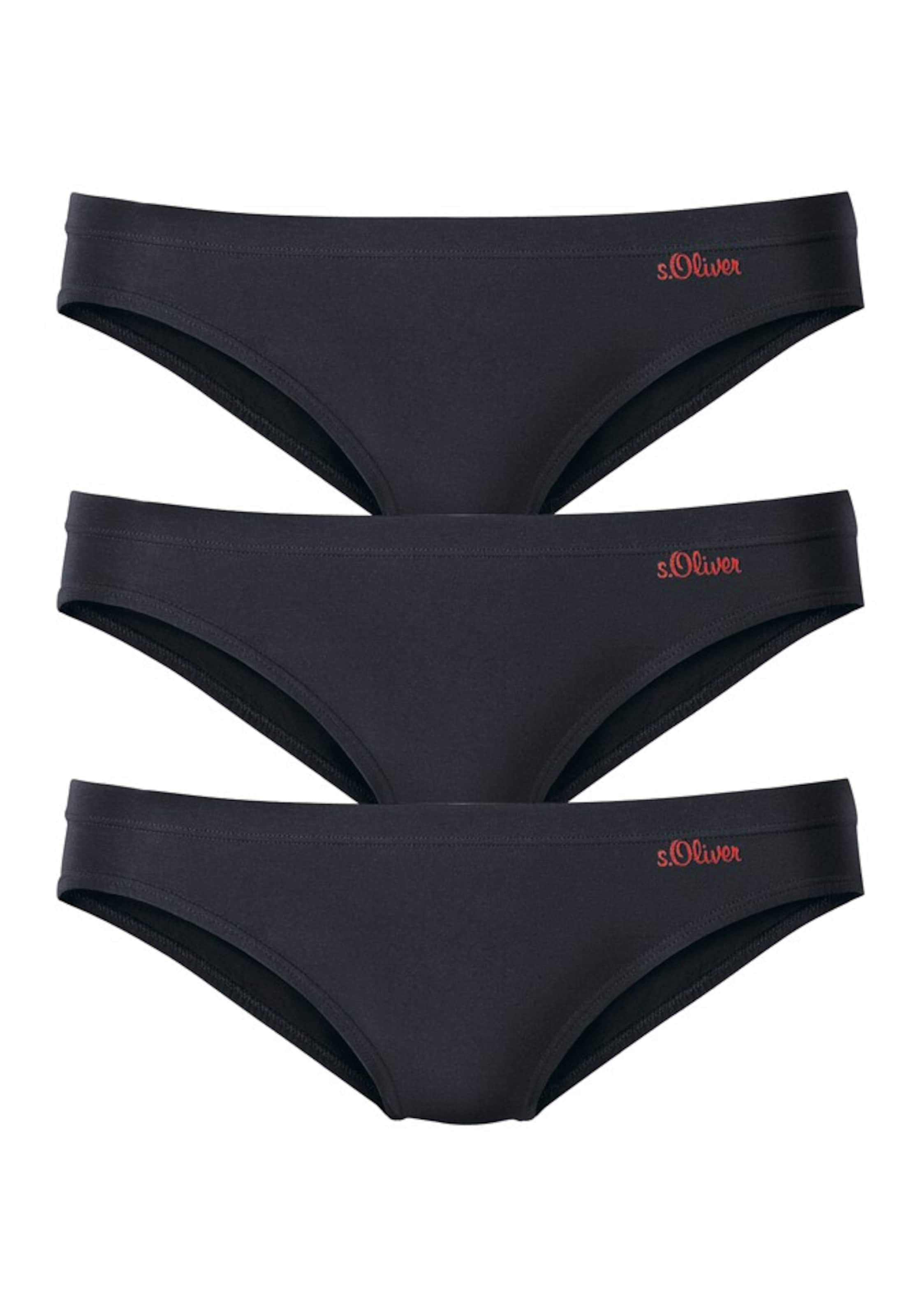 Slip s.Oliver en noir : devant