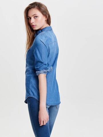 ONLY Blouse 'Rock' in Blauw