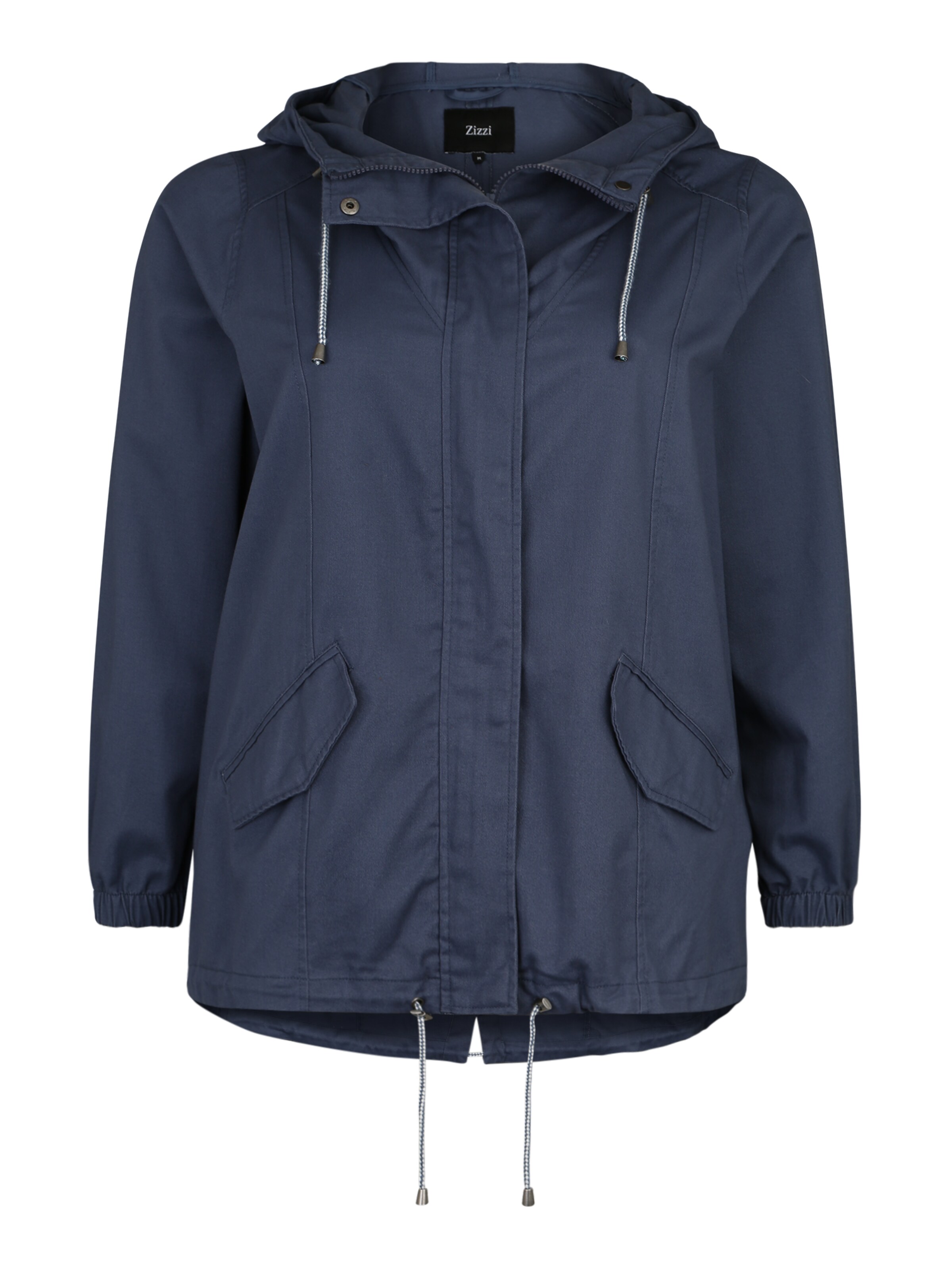 Zizzi - Tussenparka 'Chicago' in de kleur Marine