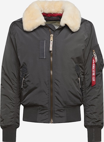 ALPHA INDUSTRIES Bomberjacke 'Injector III' in Grau: predná strana