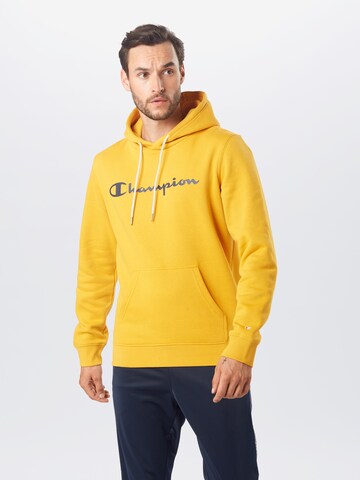 Coupe regular Sweat-shirt Champion Authentic Athletic Apparel en jaune : devant