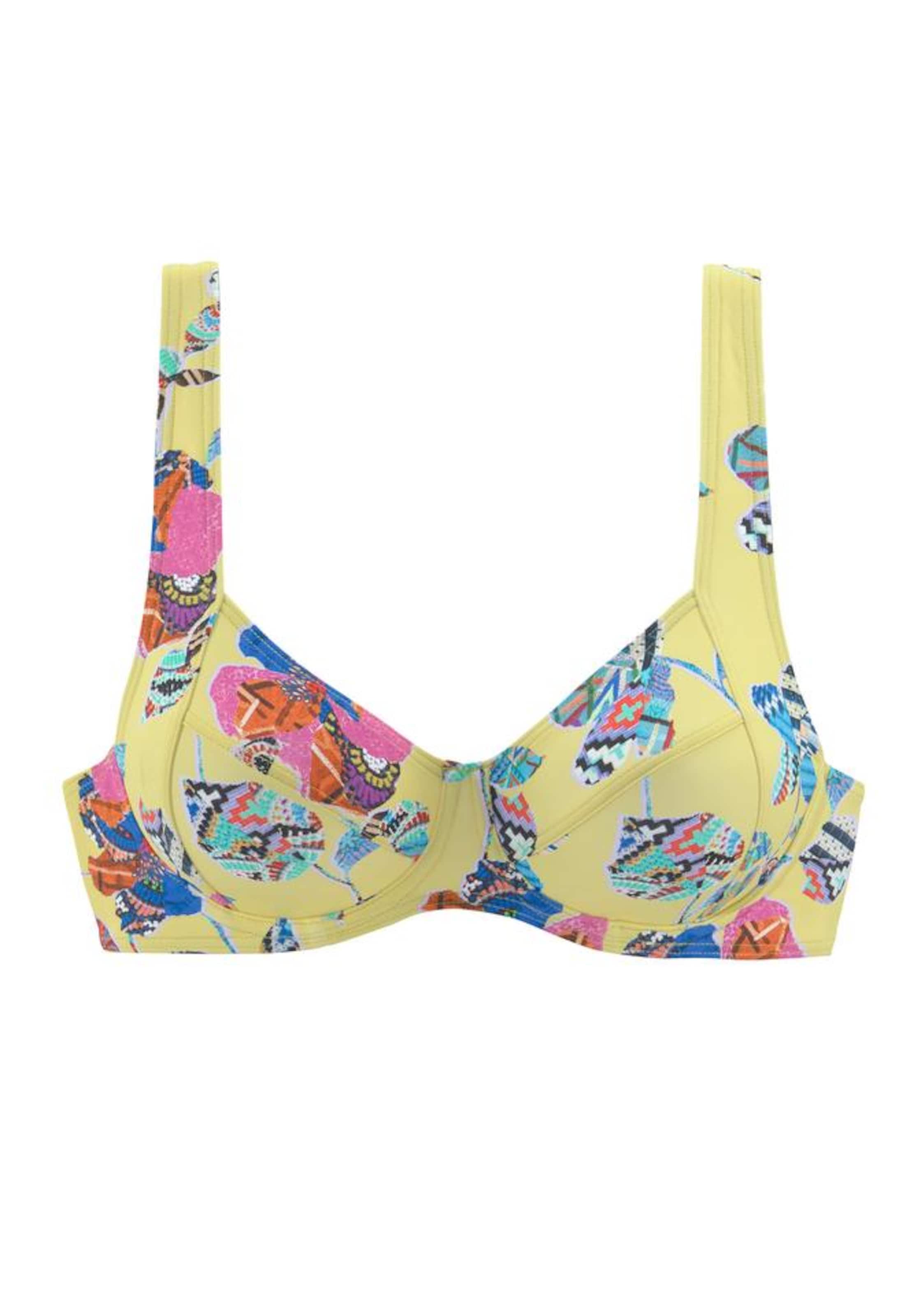 SUNSEEKER T-shirt Bikini top 'Jam' in Yellow: front