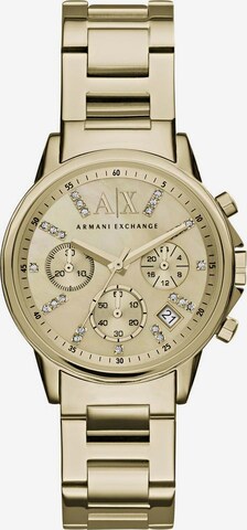 ARMANI EXCHANGE Analoguhr in Gold: predná strana