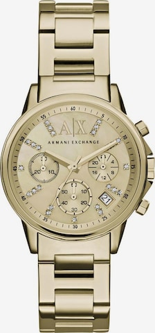 ARMANI EXCHANGE Analoguhr in Gold: predná strana