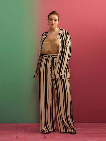 Chic Loose Striped Look by GMK Curvy Collection