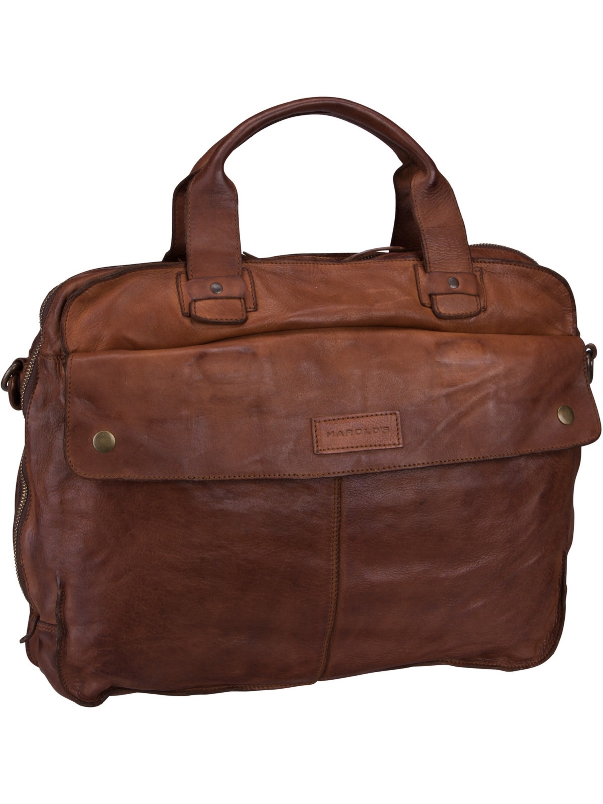 Harold's Document Bag in Brown: front