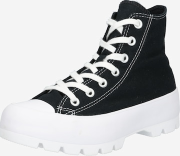 CONVERSE Sneakers hoog 'Chuck Taylor All Star Lugged' in Zwart: voorkant