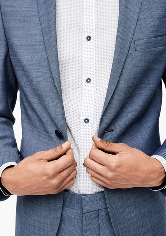 s.Oliver BLACK LABEL Slim fit Business-colbert in Blauw: voorkant