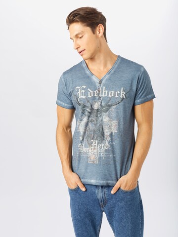 STOCKERPOINT Traditional shirt 'Berghero' in Blue: front