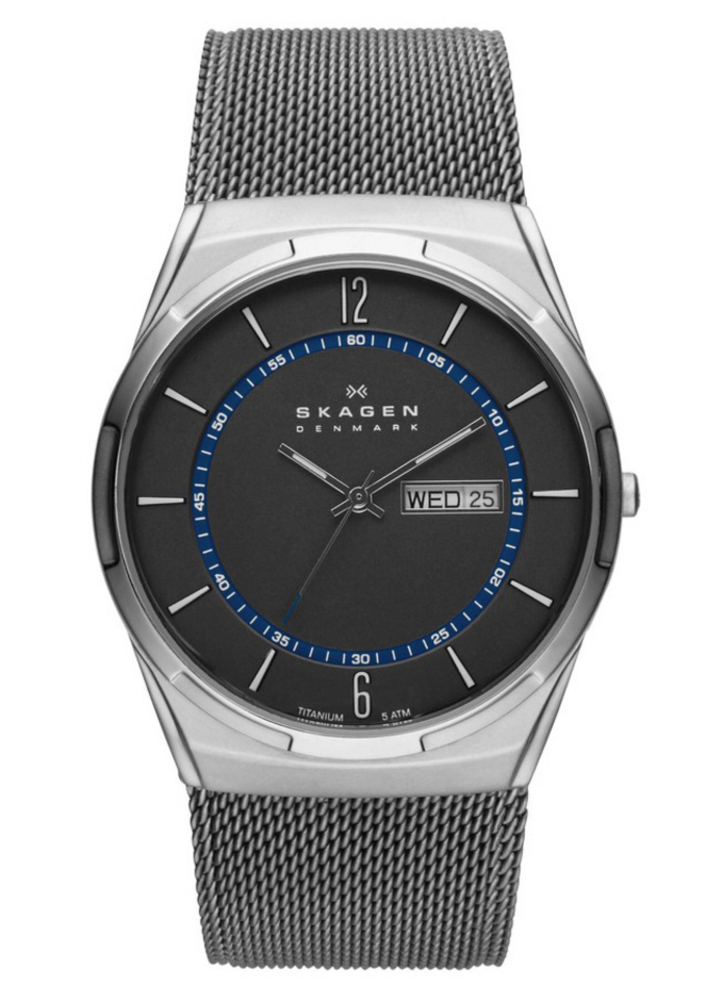 SKAGEN Analog Watch 'MELBYE' in Silver: front