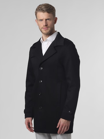 Finshley & Harding Between-Seasons Coat 'Aaron' in Black: front