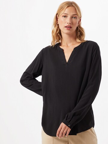 ESPRIT - Blusa en negro: frente