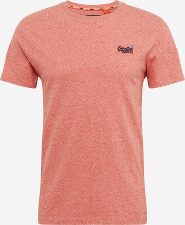 Superdry Regular Fit T-Shirt in Rot: predná strana