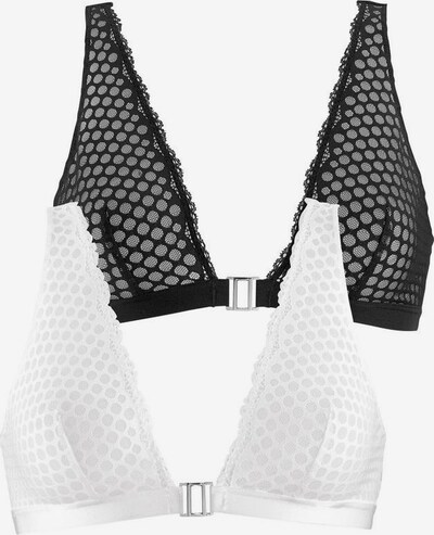 Sutien PETITE FLEUR pe negru / alb, Vizualizare produs