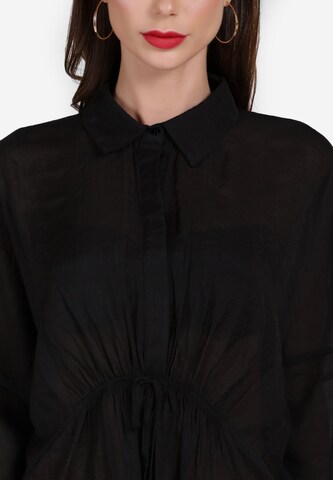 faina Blouse in Zwart: voorkant