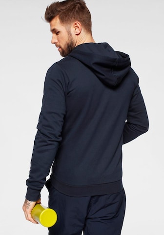 ADIDAS SPORTSWEAR Athletic Zip-Up Hoodie 'Tape' in Blue