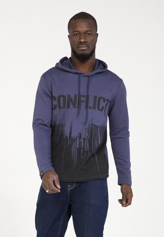 PLUS EIGHTEEN Sweatshirt in Purple: front