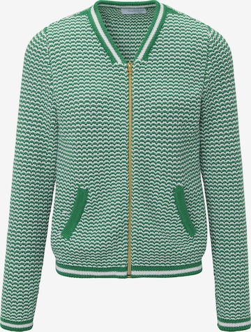 Looxent Knit Cardigan in Green: front