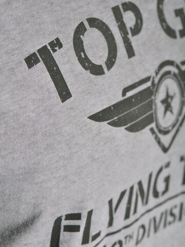 TOP GUN Shirt 'Ease' in Grijs