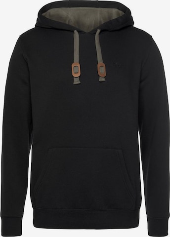 Man's World Kapuzensweatshirt in Schwarz: predná strana