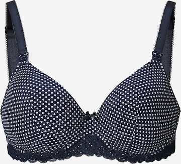 Push-up Soutien-gorge d’allaitement Noppies en bleu : devant