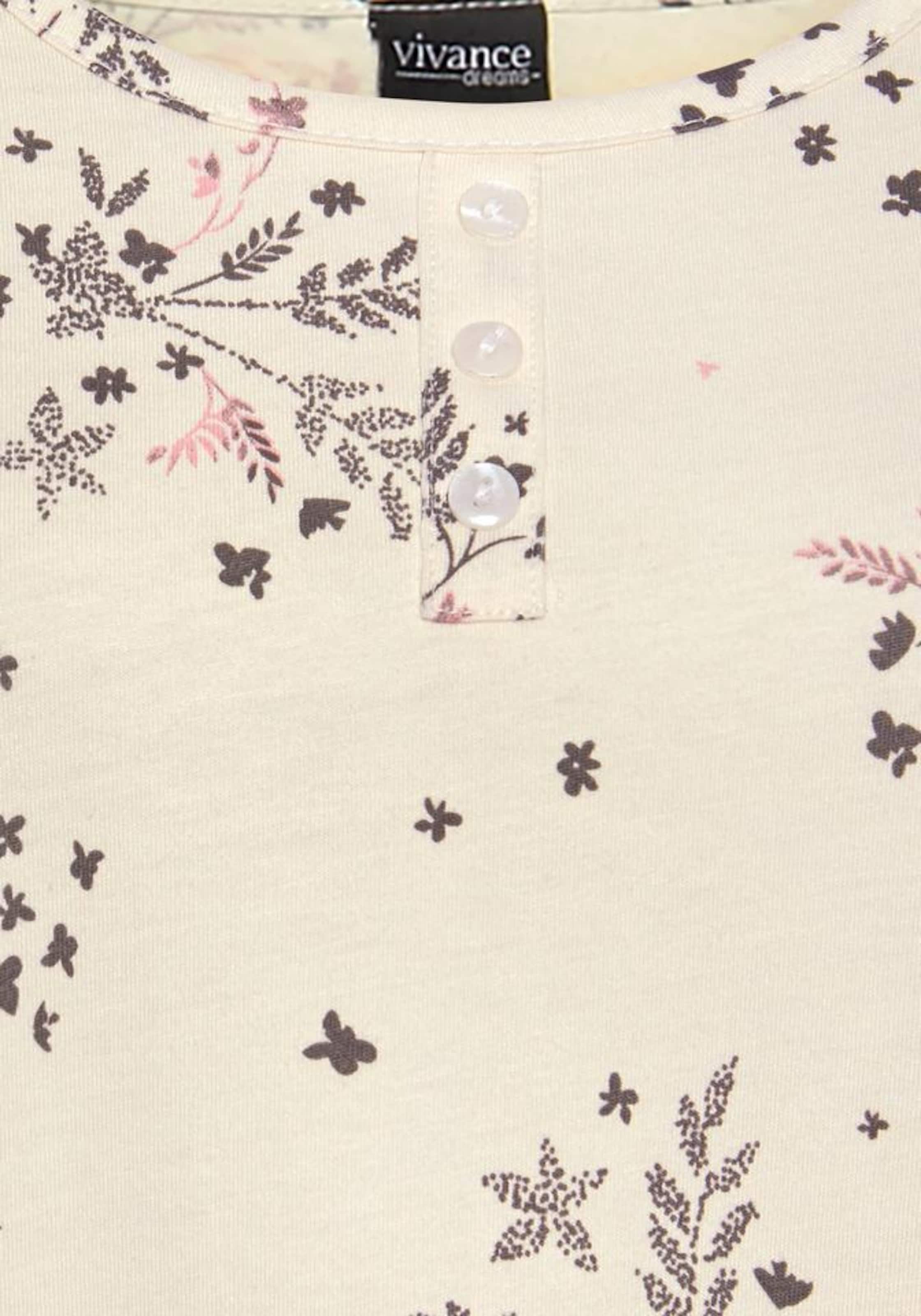 VIVANCE Spalna srajca | bež barva