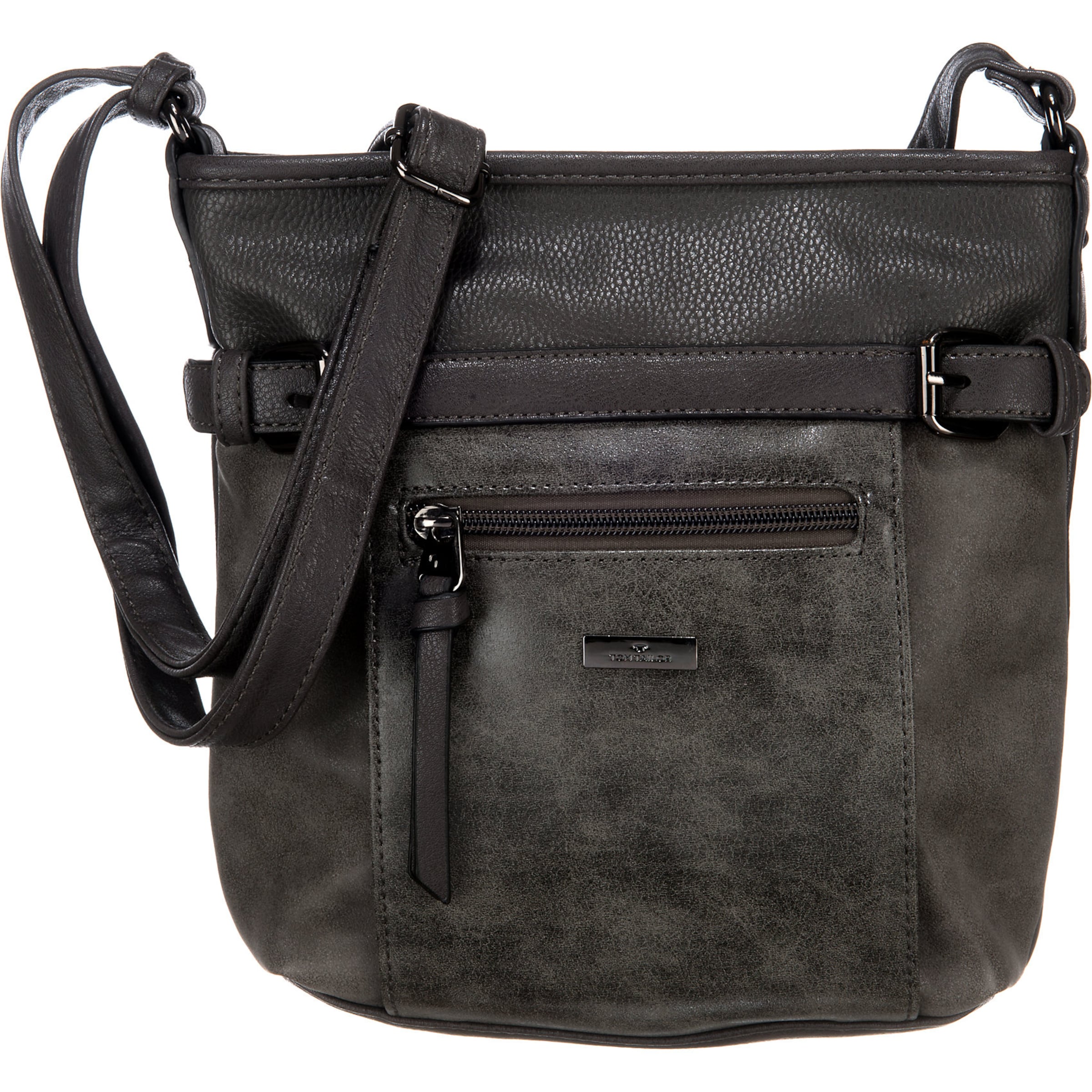 TOM TAILOR Crossbody Bag 'Juna' in Grey: front
