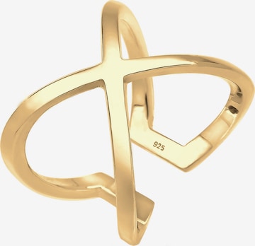 ELLI Ring 'Kreuz' in Goud: voorkant