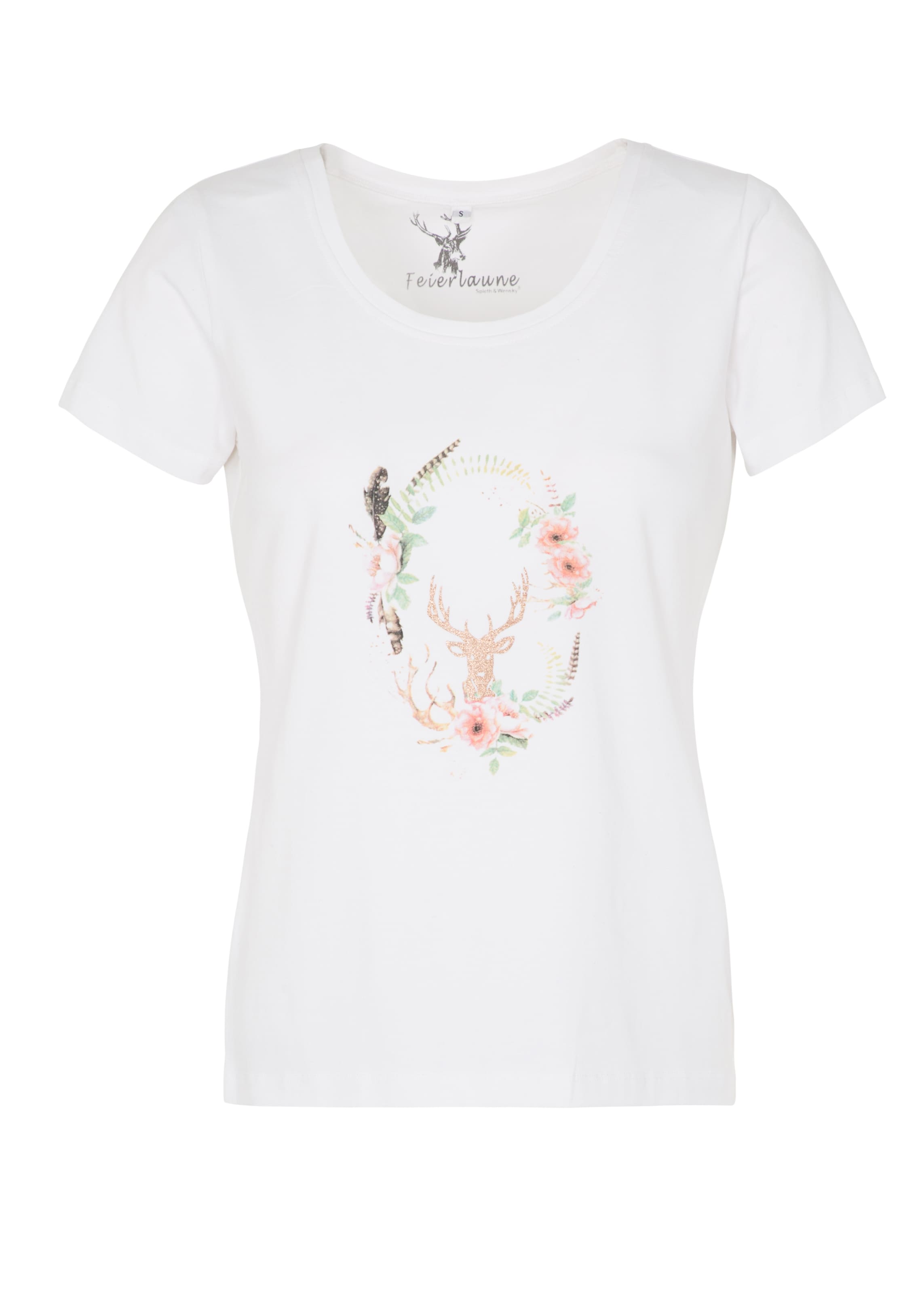 SPIETH & WENSKY - T-Shirt 'Konifere' in mischfarben