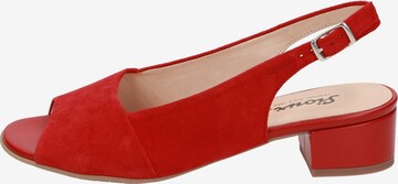 SIOUX Slingback Pumps 'Zippora' in Red