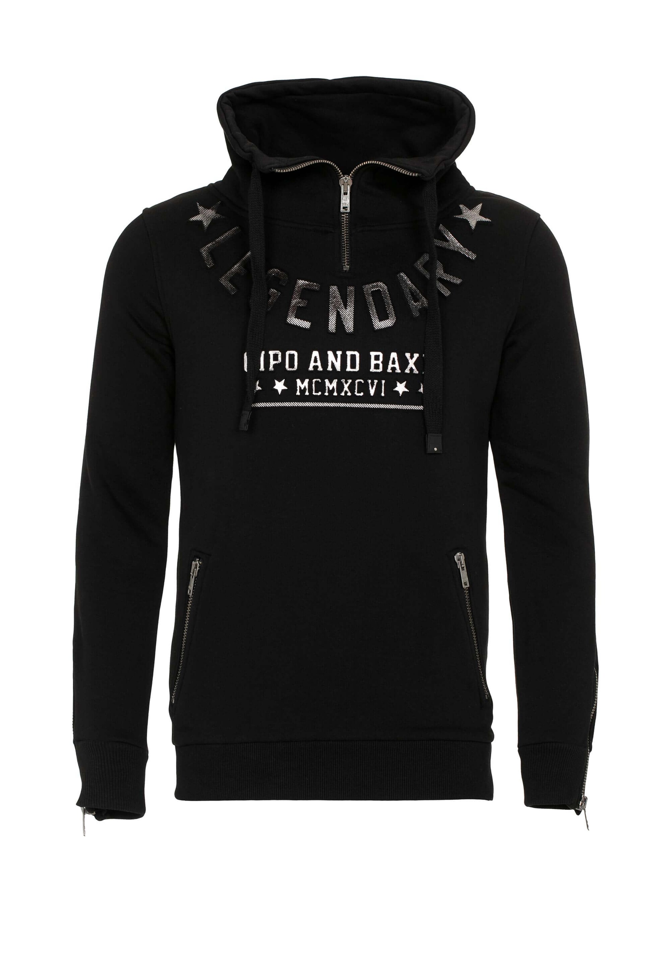 CIPO & BAXX Sweatshirt in Black: front