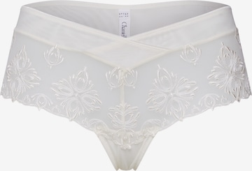 Chantelle - Tanga 'Champs Elysees' en blanco: frente