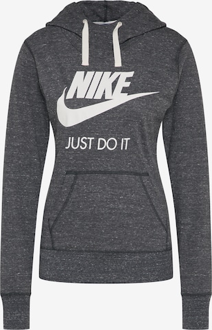 Sweat de sport 'Gym Vintage' Nike Sportswear en gris : devant